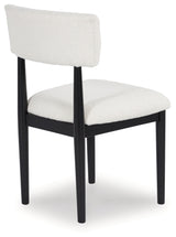 Xandrum White/Black Dining Chair, Set of 2