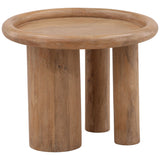 Xanthos Side Table, Light Natural by Dovetail at Eve Furniture