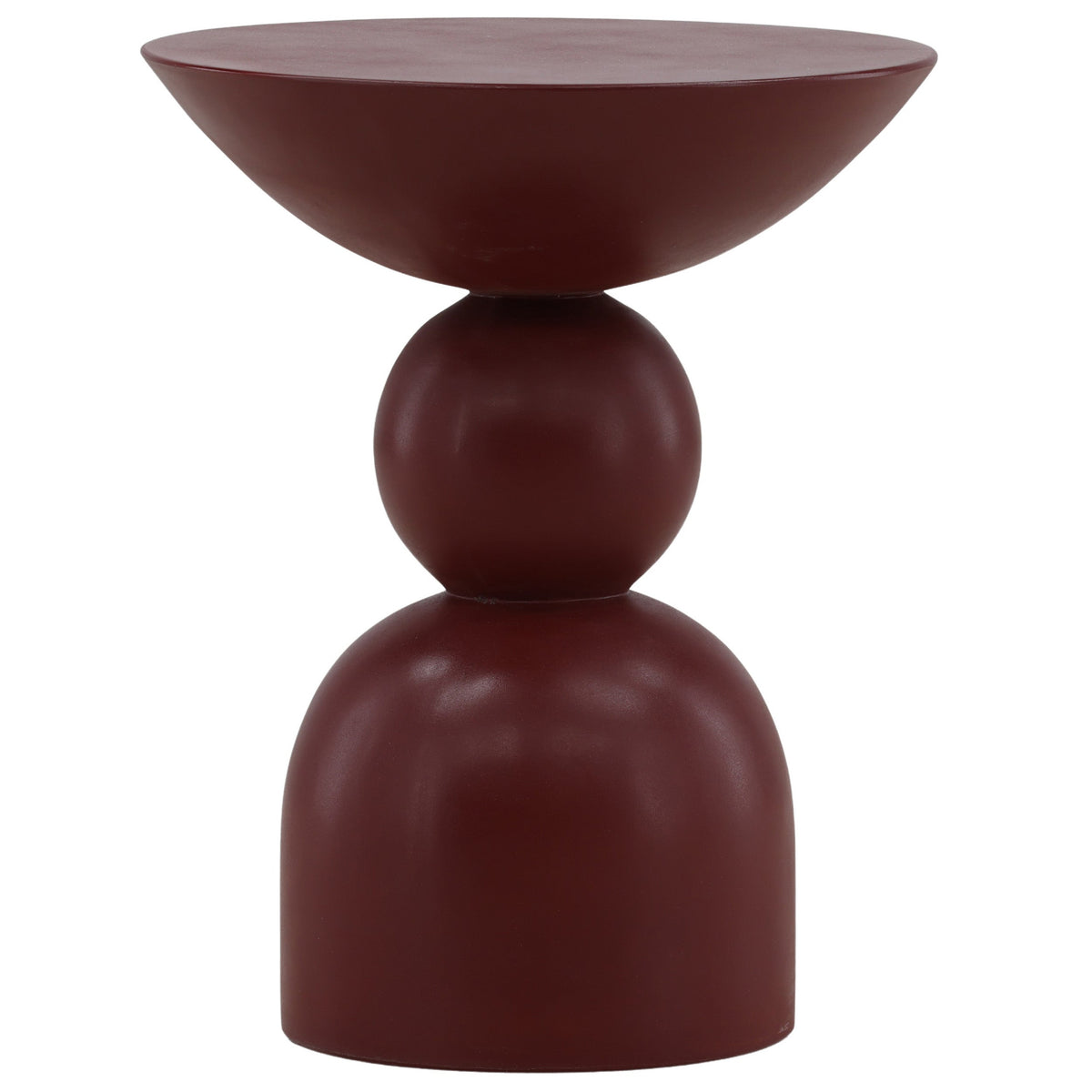 Xaviera Outdoor Side Table, Red by Dovetail at Eve Furniture