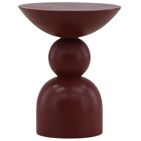 Xaviera Outdoor Side Table, Red by Dovetail at Eve Furniture