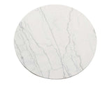 Xena 52-inch Round Dining Table, White Marble Top by Steve Silver at Eve Furniture