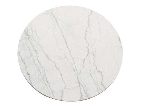 Xena Ebony/Light Gray Round Marble Top Dining Room Set by Steve Silver at Eve Furniture