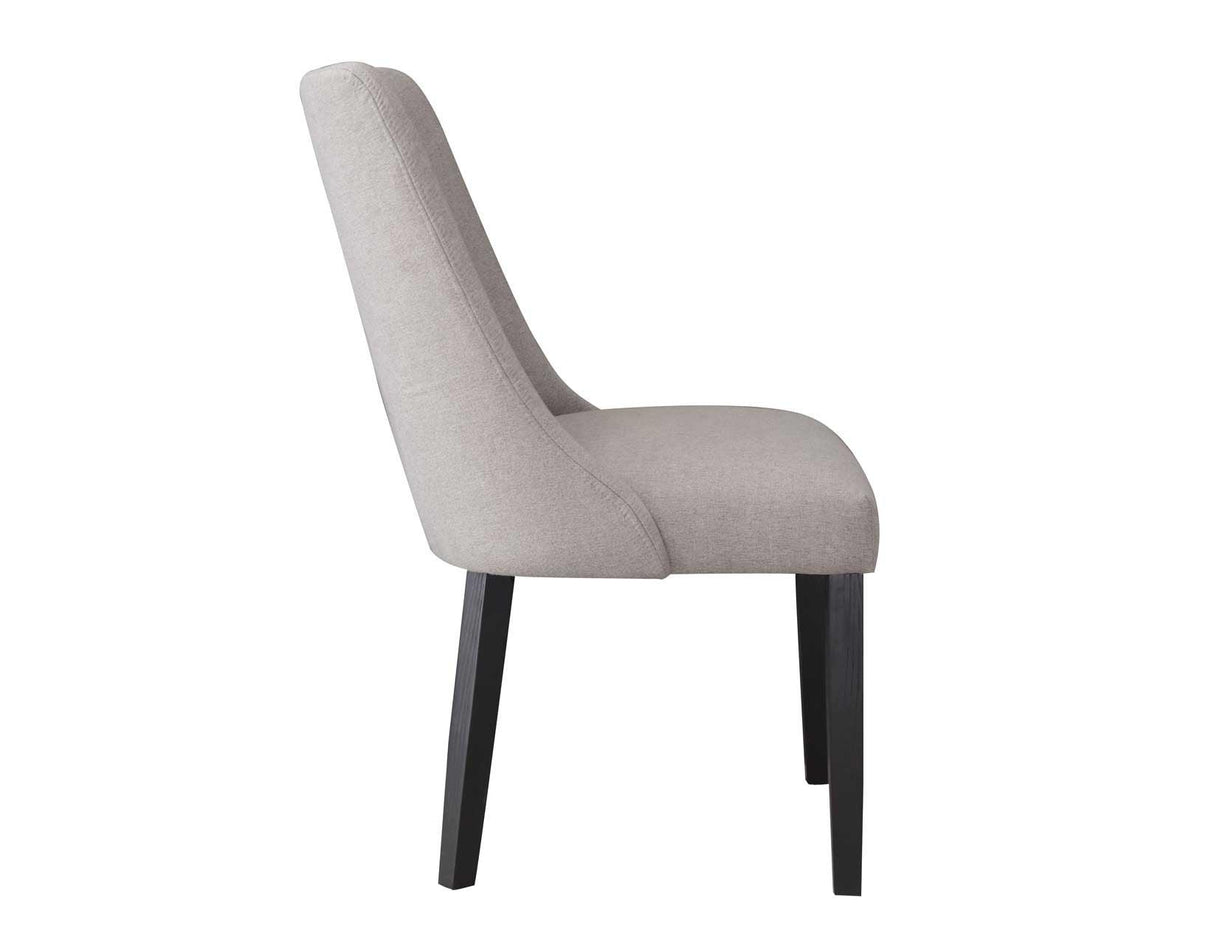 Xena Upholstered Side Chair, Gray by Steve Silver at Eve Furniture