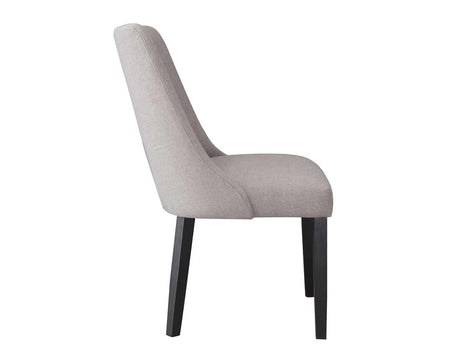 Xena Upholstered Side Chair, Gray by Steve Silver at Eve Furniture