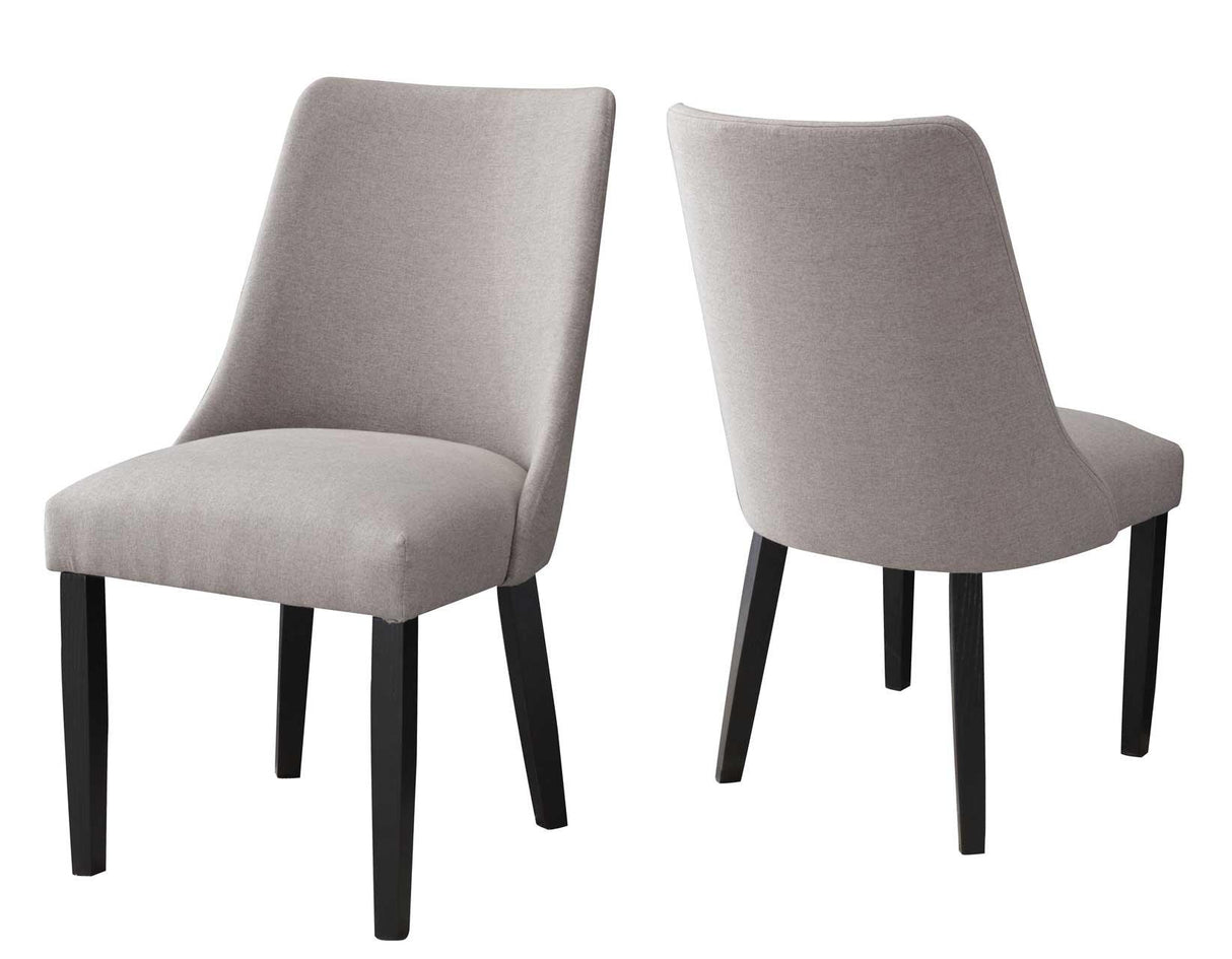 Xena Upholstered Side Chair, Gray by Steve Silver at Eve Furniture