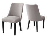 Xena Upholstered Side Chair, Gray by Steve Silver at Eve Furniture