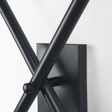 Xendi Black Toned Metal Sputnik Wall Sconce by Mercana at Eve Furniture