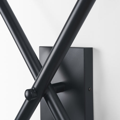 Xendi Black Toned Metal Sputnik Wall Sconce by Mercana at Eve Furniture