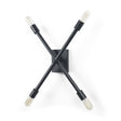 Xendi Black Toned Metal Sputnik Wall Sconce by Mercana at Eve Furniture