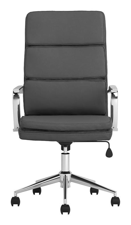 Ximena Gray High Back Upholstered Office Chair by Coaster at Eve Furniture