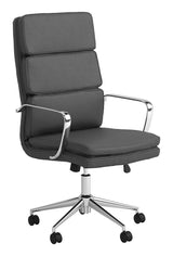 Ximena Gray High Back Upholstered Office Chair by Coaster at Eve Furniture