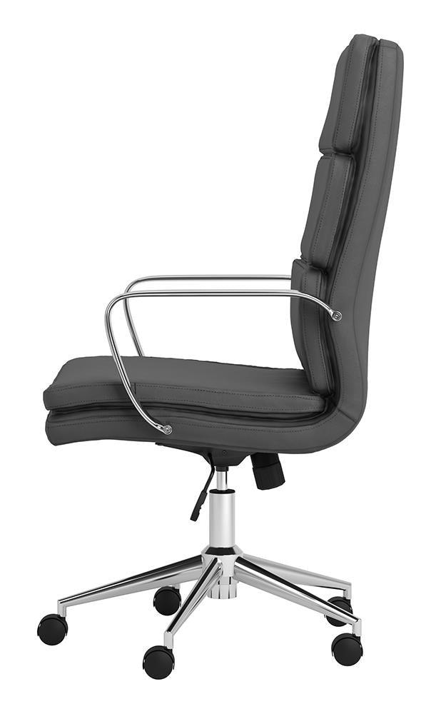 Ximena Gray High Back Upholstered Office Chair by Coaster at Eve Furniture