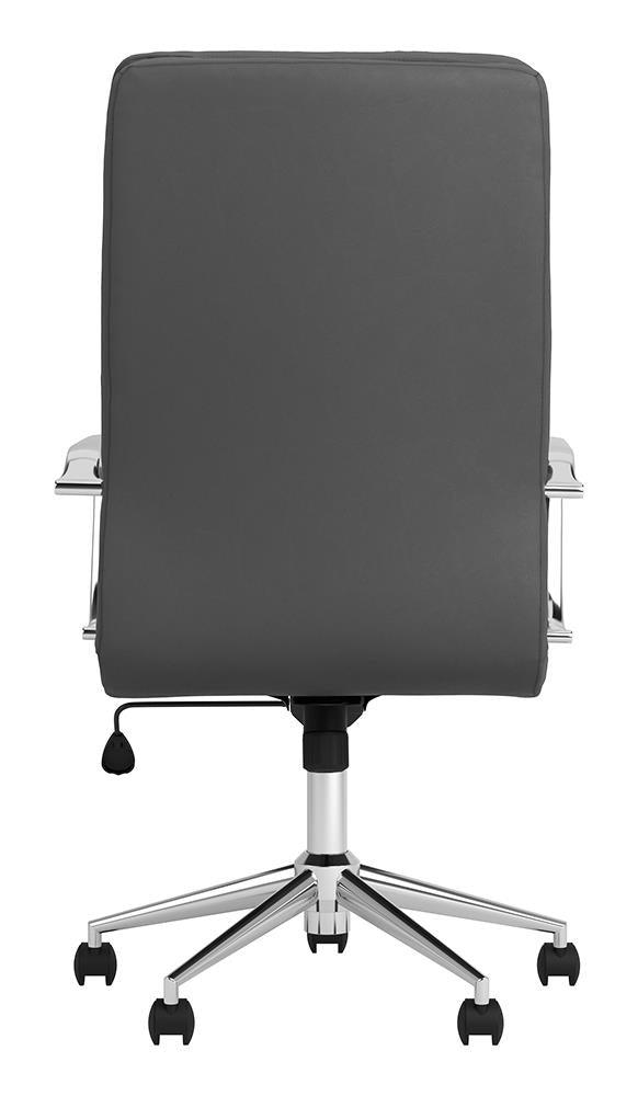 Ximena Gray High Back Upholstered Office Chair by Coaster at Eve Furniture