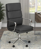 Ximena Black High Back Upholstered Office Chair