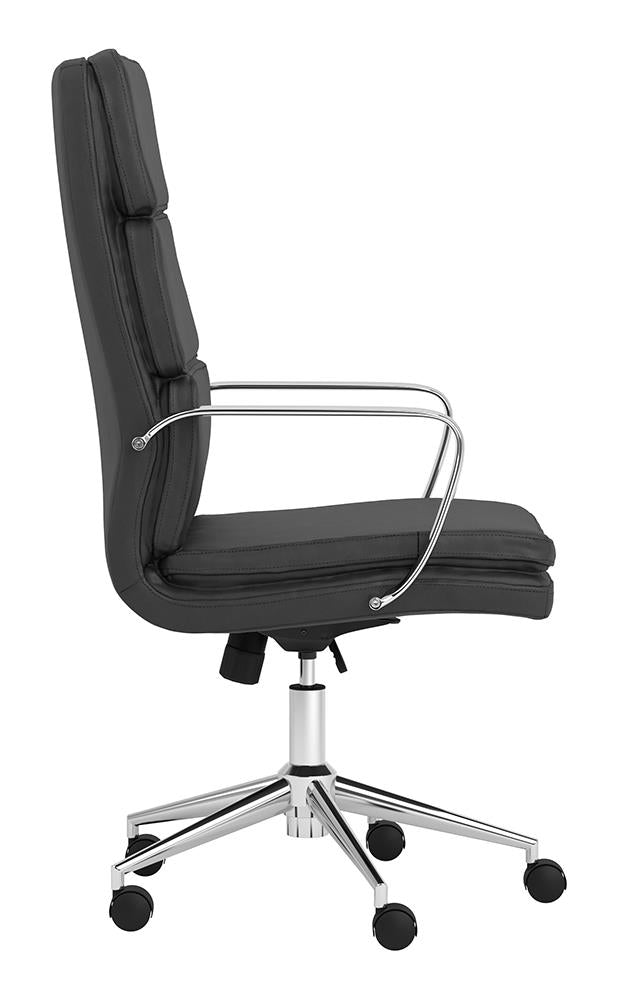 Ximena Black High Back Upholstered Office Chair