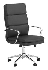 Ximena Black High Back Upholstered Office Chair