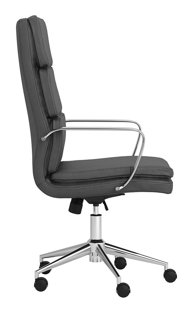 Ximena Gray High Back Upholstered Office Chair