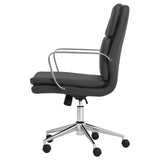 Ximena Black Standard Back Upholstered Office Chair