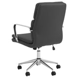 Ximena Black Standard Back Upholstered Office Chair