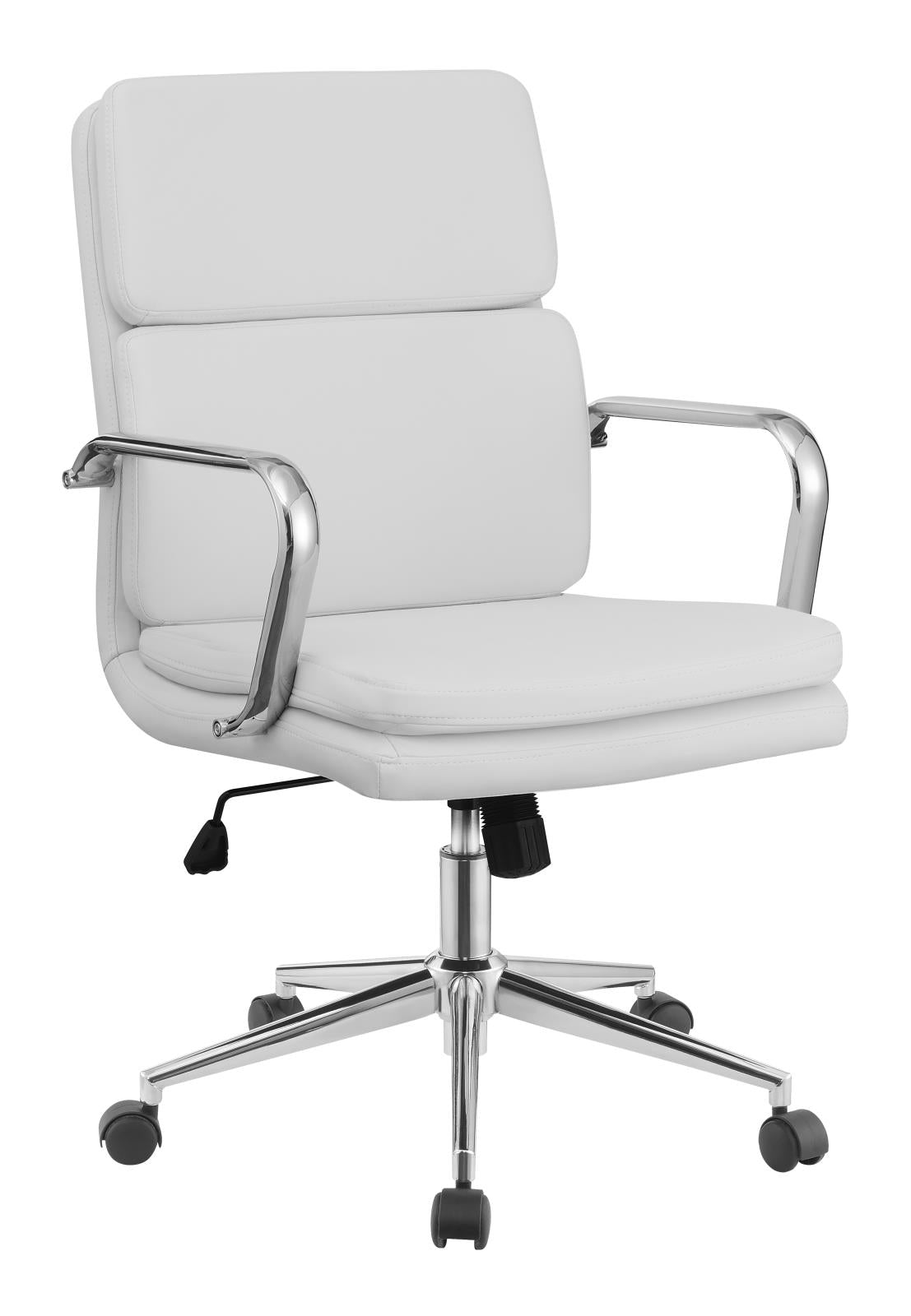 Ximena White Standard Back Upholstered Office Chair