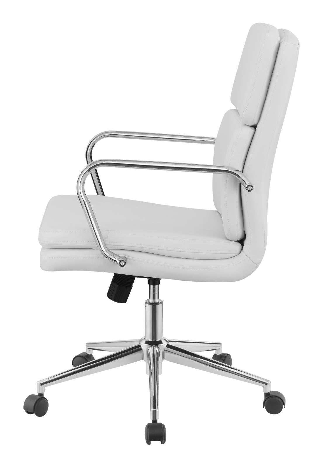 Ximena White Standard Back Upholstered Office Chair