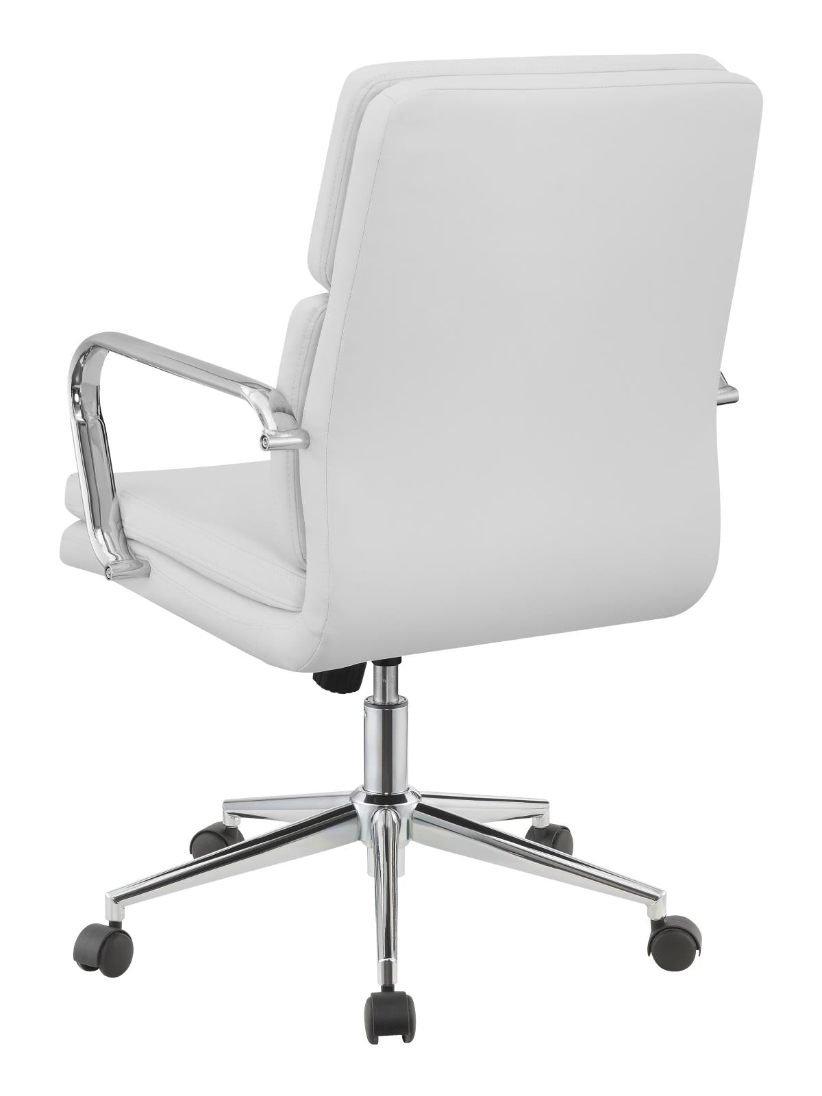 Ximena White Standard Back Upholstered Office Chair