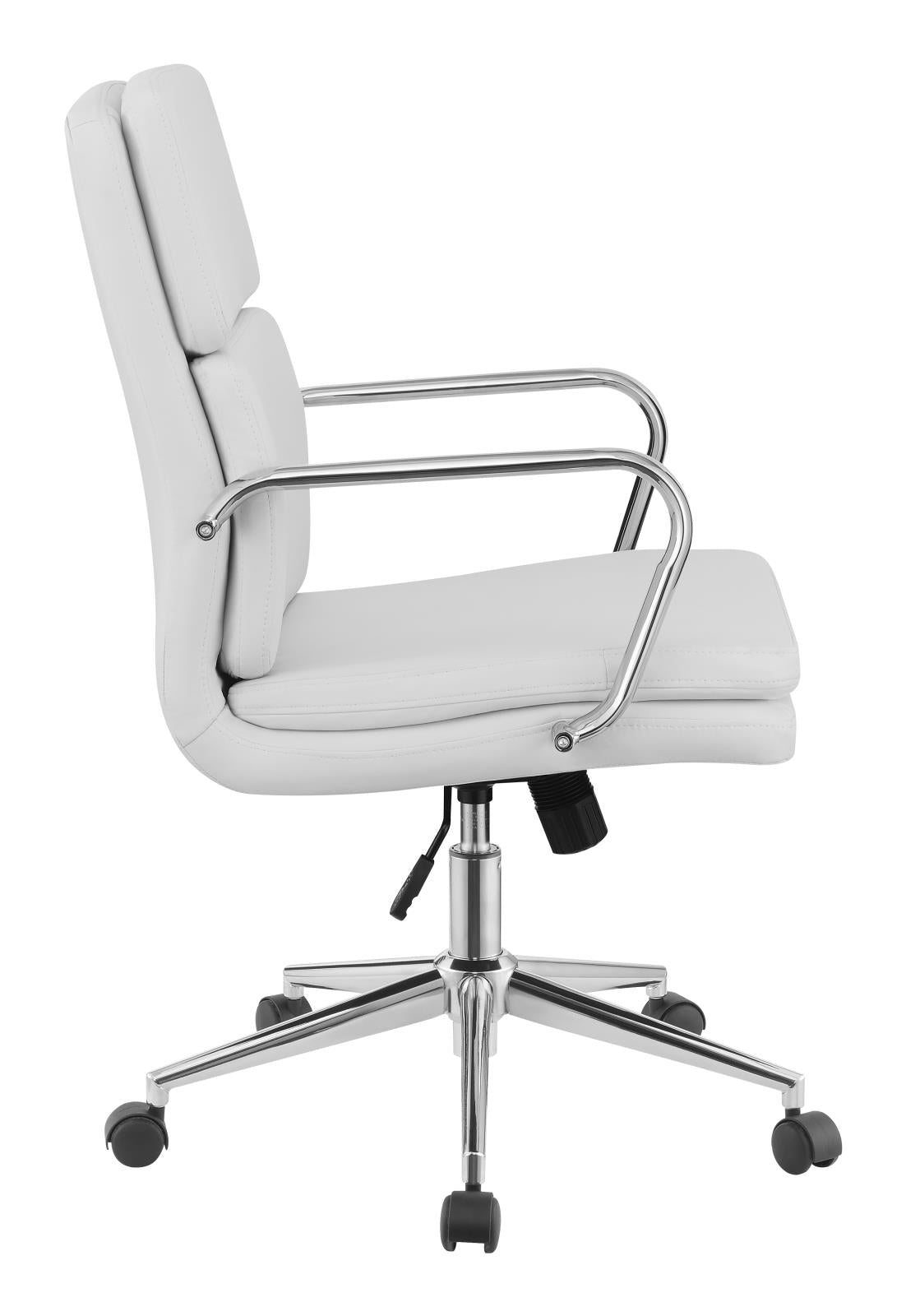 Ximena White Standard Back Upholstered Office Chair