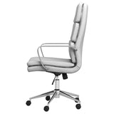 Ximena White High Back Upholstered Office Chair by Coaster at Eve Furniture