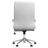 Ximena White High Back Upholstered Office Chair by Coaster at Eve Furniture