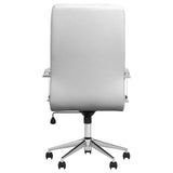 Ximena White High Back Upholstered Office Chair by Coaster at Eve Furniture