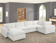 XL Cloud Beige Sectional with Ottoman by Happy Homes at Eve Furniture