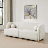 Anna French Ivory Boucle Sofa by Ashcroft Imports at Eve Furniture