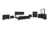 Xolani Beveled Glass Wall or Dresser Mirror in Jaguar by Modus Furniture at Eve Furniture