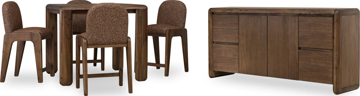 Xolani Chinchilla/Impala Chenille Upholstered Dining Chair (Set of 2)