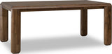 Xolani Impala Rectangular Acacia Wood Leg Dining Table by Modus Furniture at Eve Furniture