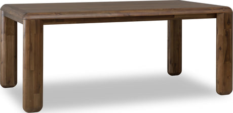 Xolani Impala Rectangular Acacia Wood Leg Dining Table by Modus Furniture at Eve Furniture