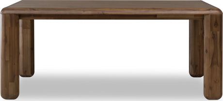 Xolani Impala Rectangular Acacia Wood Leg Dining Table by Modus Furniture at Eve Furniture