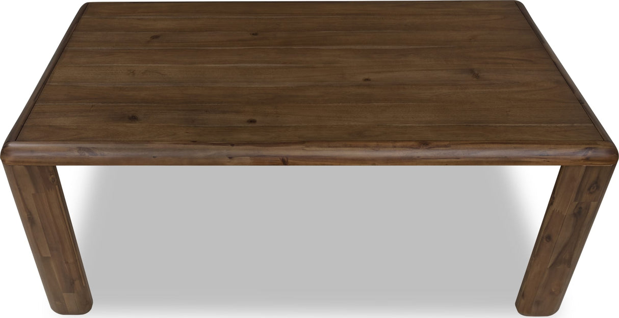 Xolani Impala Rectangular Acacia Wood Leg Dining Table by Modus Furniture at Eve Furniture