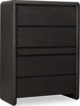 Xolani Jaguar Five Drawer Acacia Wood Chest with Jewelry Tray by Modus Furniture at Eve Furniture