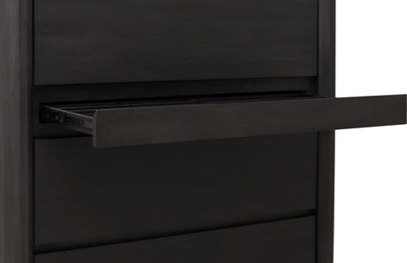 Xolani Jaguar Five Drawer Acacia Wood Chest with Jewelry Tray by Modus Furniture at Eve Furniture