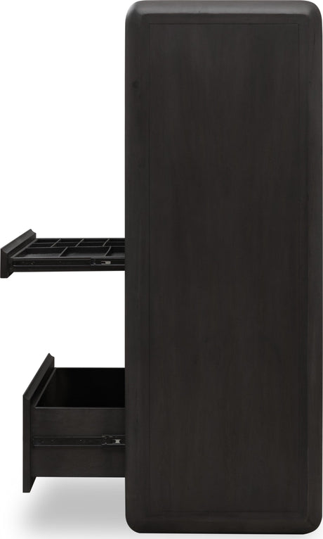 Xolani Jaguar Five Drawer Acacia Wood Chest with Jewelry Tray by Modus Furniture at Eve Furniture