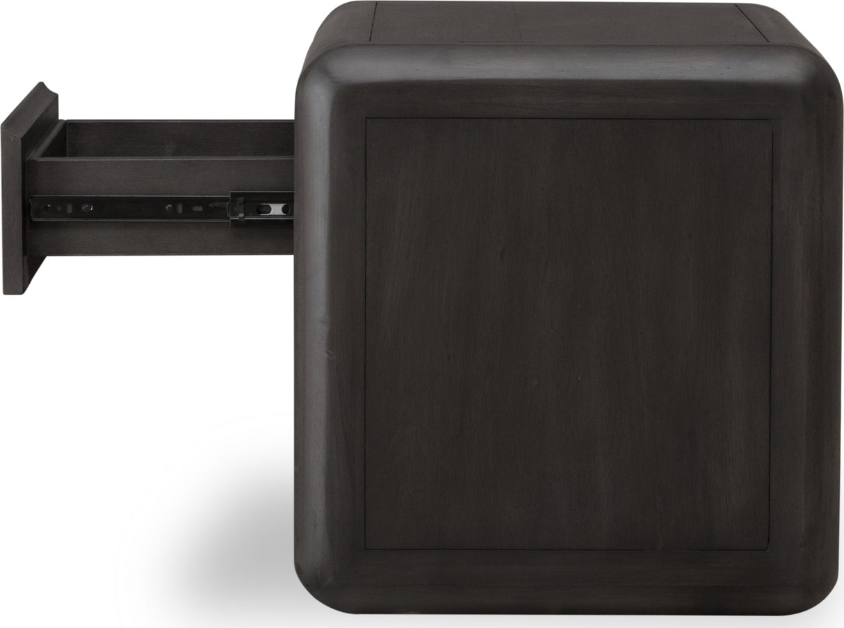 Xolani Jaguar One Drawer Acacia Wood Nightstand by Modus Furniture at Eve Furniture