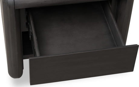 Xolani Jaguar One Drawer Acacia Wood Nightstand by Modus Furniture at Eve Furniture