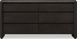 Xolani Jaguar Six Drawer Acacia Wood Dresser by Modus Furniture at Eve Furniture