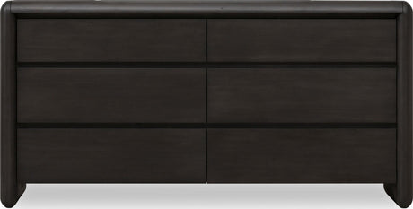 Xolani Jaguar Six Drawer Acacia Wood Dresser by Modus Furniture at Eve Furniture