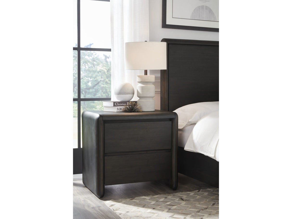 Xolani Jaguar Two Drawer Acacia Wood Nightstand by Modus Furniture at Eve Furniture