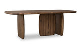 Xolani Rectangular Acacia Wood Pedestal Table in Impala by Modus Furniture at Eve Furniture