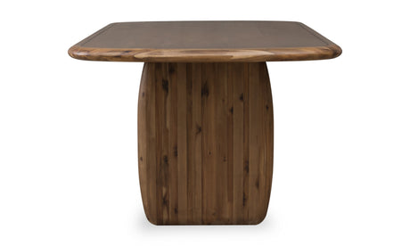 Xolani Rectangular Acacia Wood Pedestal Table in Impala by Modus Furniture at Eve Furniture