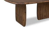 Xolani Rectangular Acacia Wood Pedestal Table in Impala by Modus Furniture at Eve Furniture