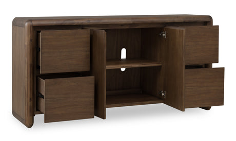 Xolani Two Door Four Drawer Acacia Wood Sideboard in Impala by Modus Furniture at Eve Furniture